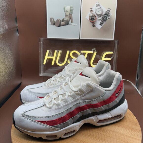 Nike Air Max 95 Men’s Sz 11 Black/Varsity Red/Particle Grey/White - Picture 2 of 12